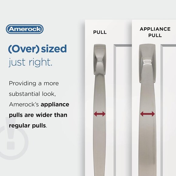 Appliance Pull handle | Black Bronze | 18 inch Center to Center | Bar Pulls - Picture 7 of 9